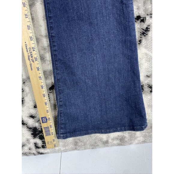 Frame Le High Rise Flare Jeans Womens Size 33 Dark Wash Cowgirl Stretch - Picture 6 of 15